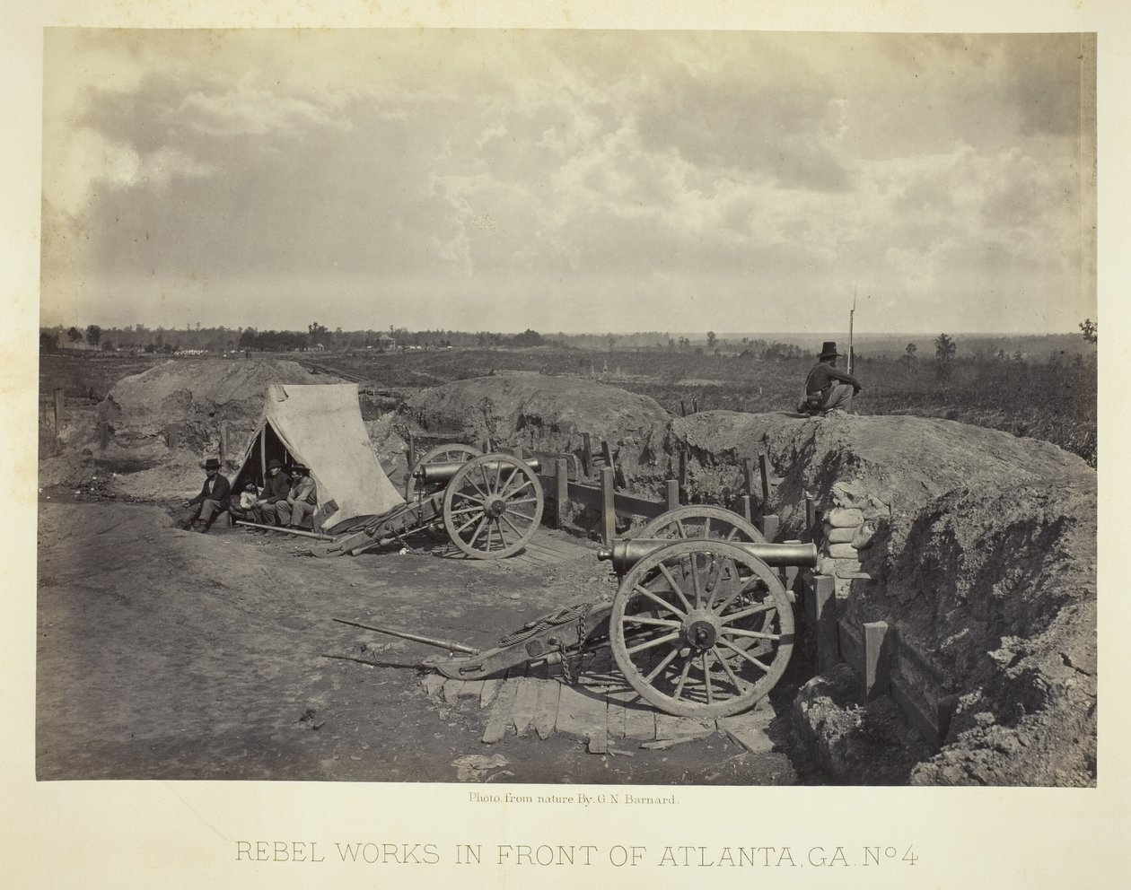 Travaux des rebelles devant Atlanta, GA, n° 4 - George N. Barnard
