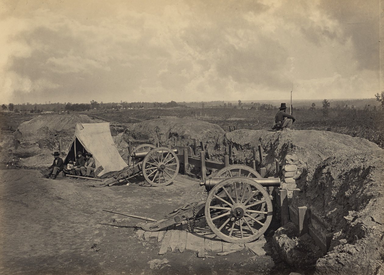 Fortifications confédérées devant Atlanta, Géorgie, no 4 - George N. Barnard
