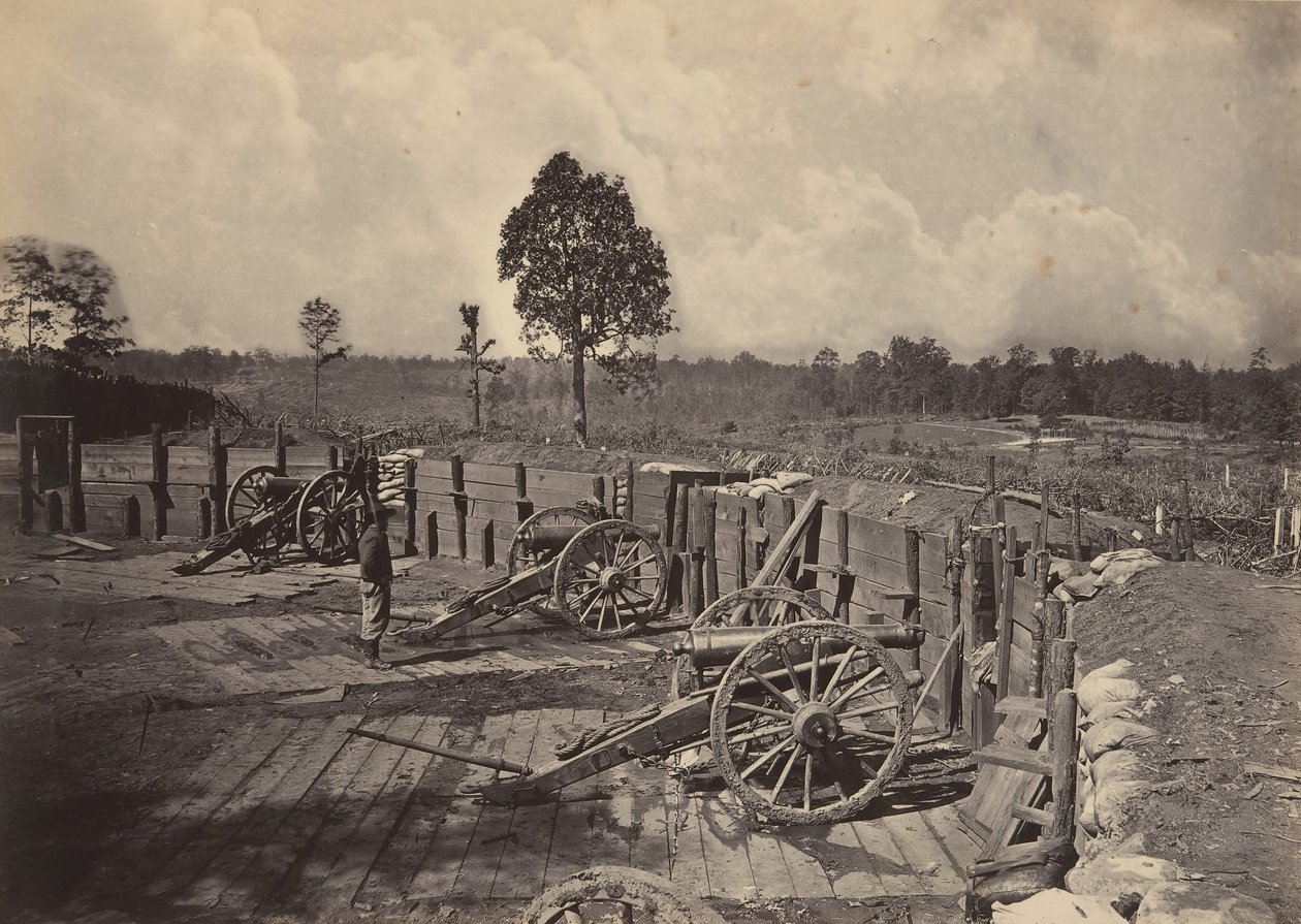 Travaux Rebelles devant Atlanta, Géorgie No. 2, 1860s - George N. Barnard