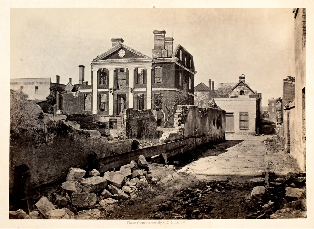 Ruines du manoir Pinckney, Charleston S.C - George N. Barnard