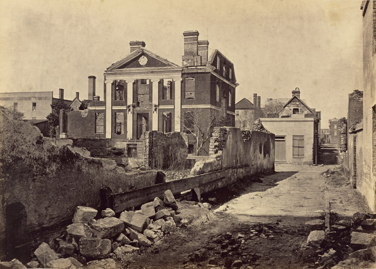 Ruines du manoir Pinckney, Charleston, Caroline du Sud - George N. Barnard