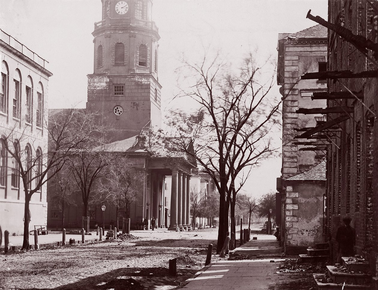 Église Saint-Michel, Charleston, S.C., vers 1864 - George N. Barnard