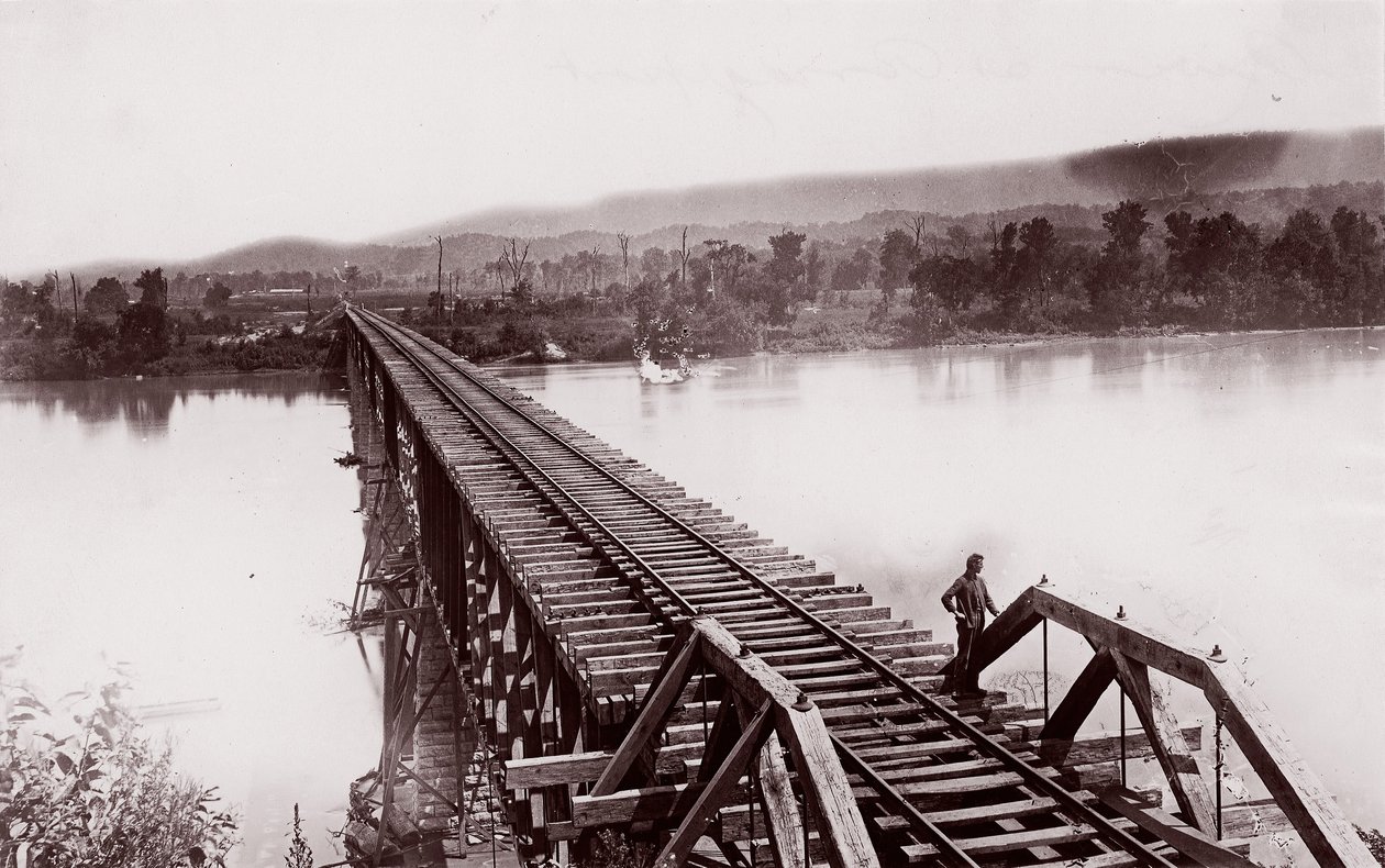 Rivière Tennessee à Bridgeport, vers 1864 - George N. Barnard