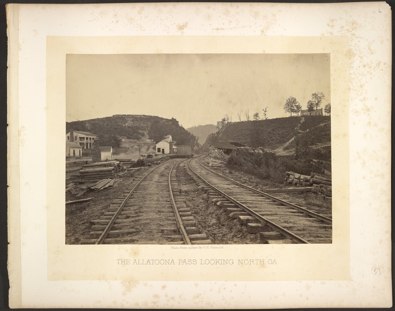 Allatoona Pass en regardant vers le nord, Géorgie - George N. Barnard