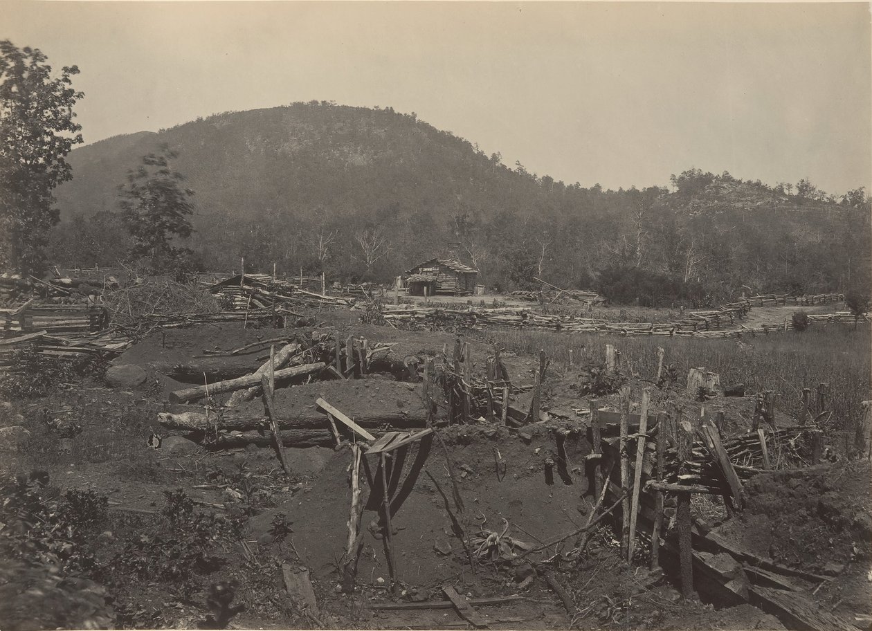 Le front de la montagne Kenesaw, Géorgie - George N. Barnard