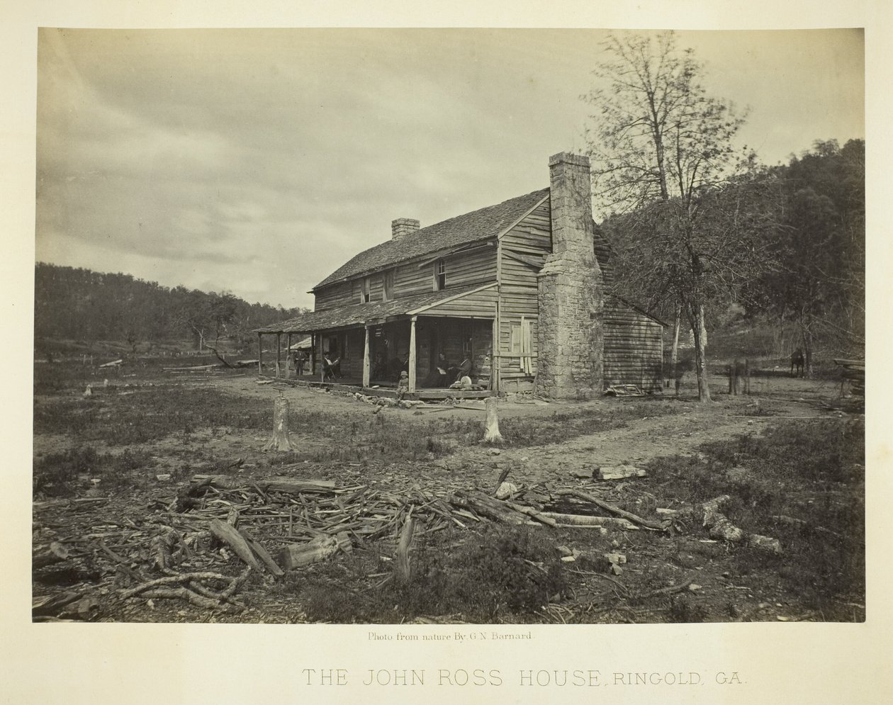 La maison John Ross, Ringold, GA - George N. Barnard