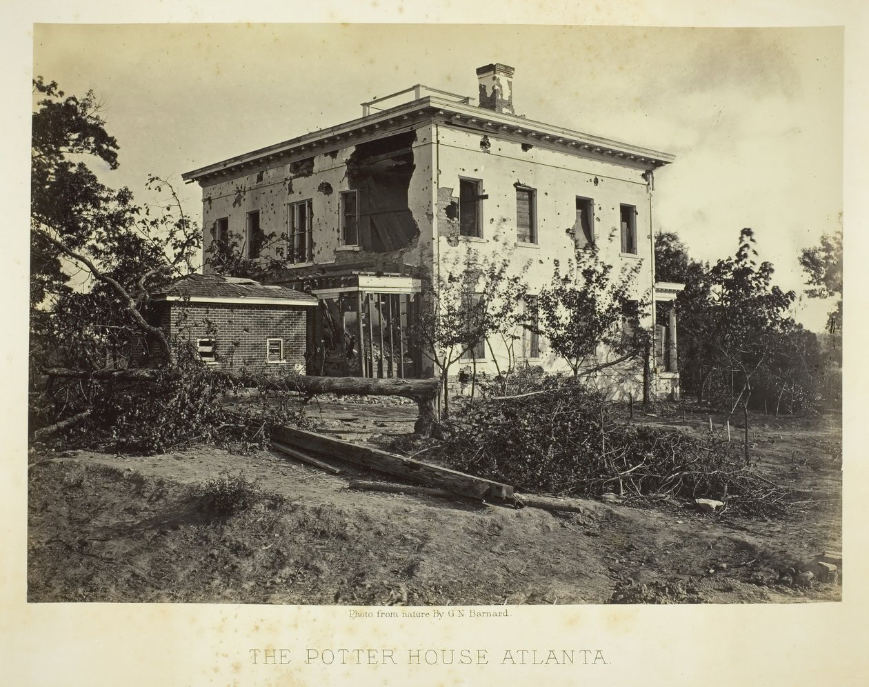 La maison Potter Atlanta, 1864 - George N. Barnard