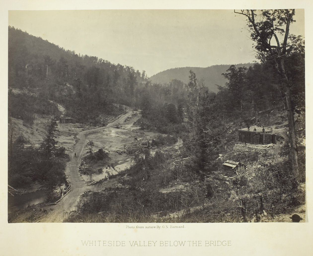 Vallée de Whiteside sous le pont, 1864 - George N. Barnard