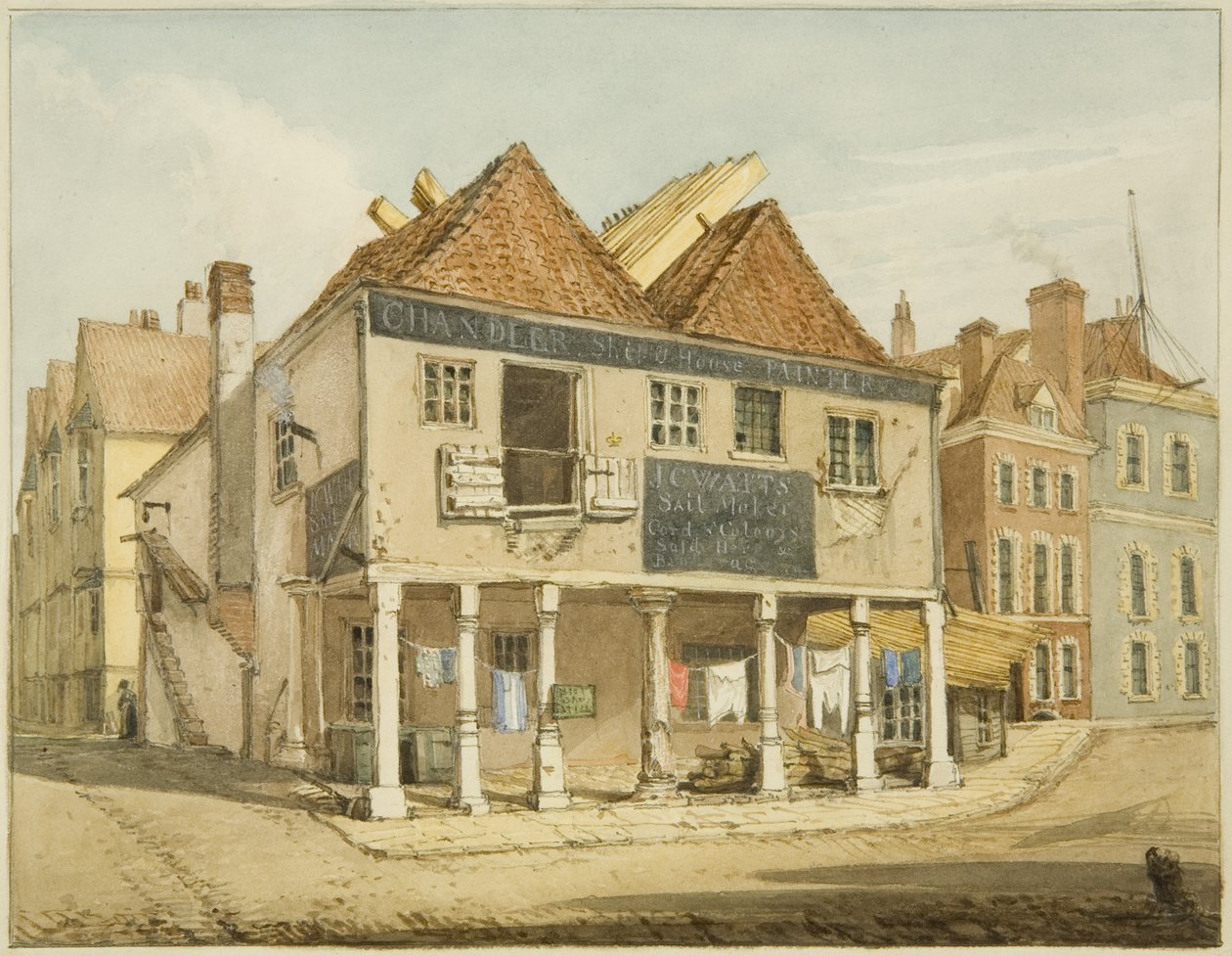 Le vieux marché aux grains sur le quai - George Orleans Delamotte