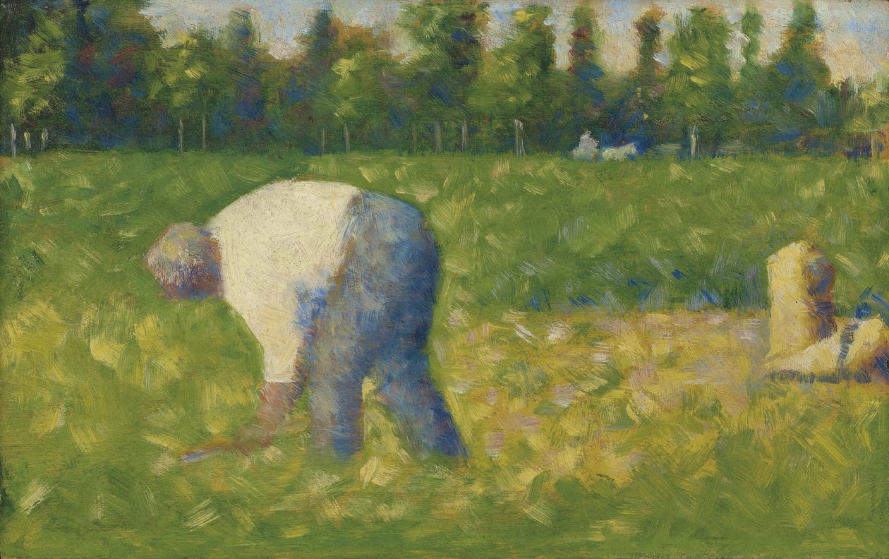 Paysan travaillant, 1883 - George Pierre Seurat