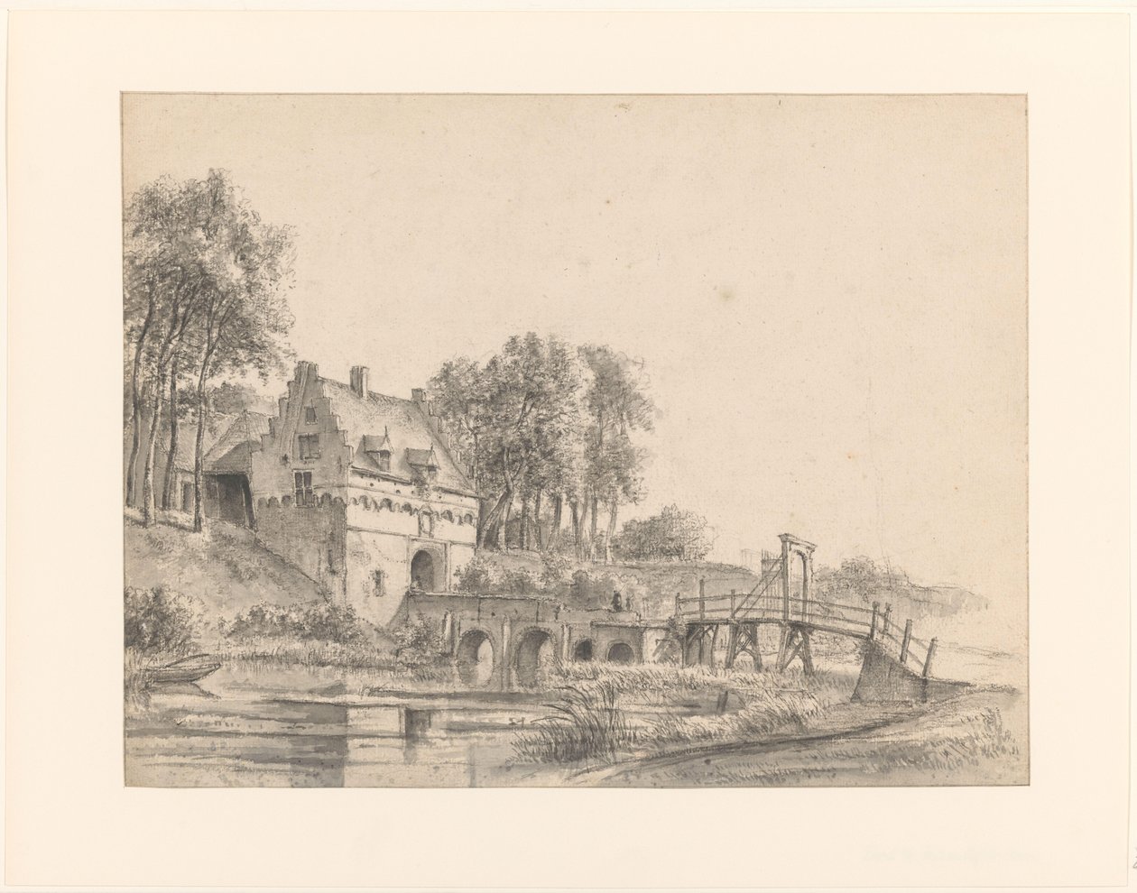 Vue sur la porte du Château de Buren - George Pieter Westenberg