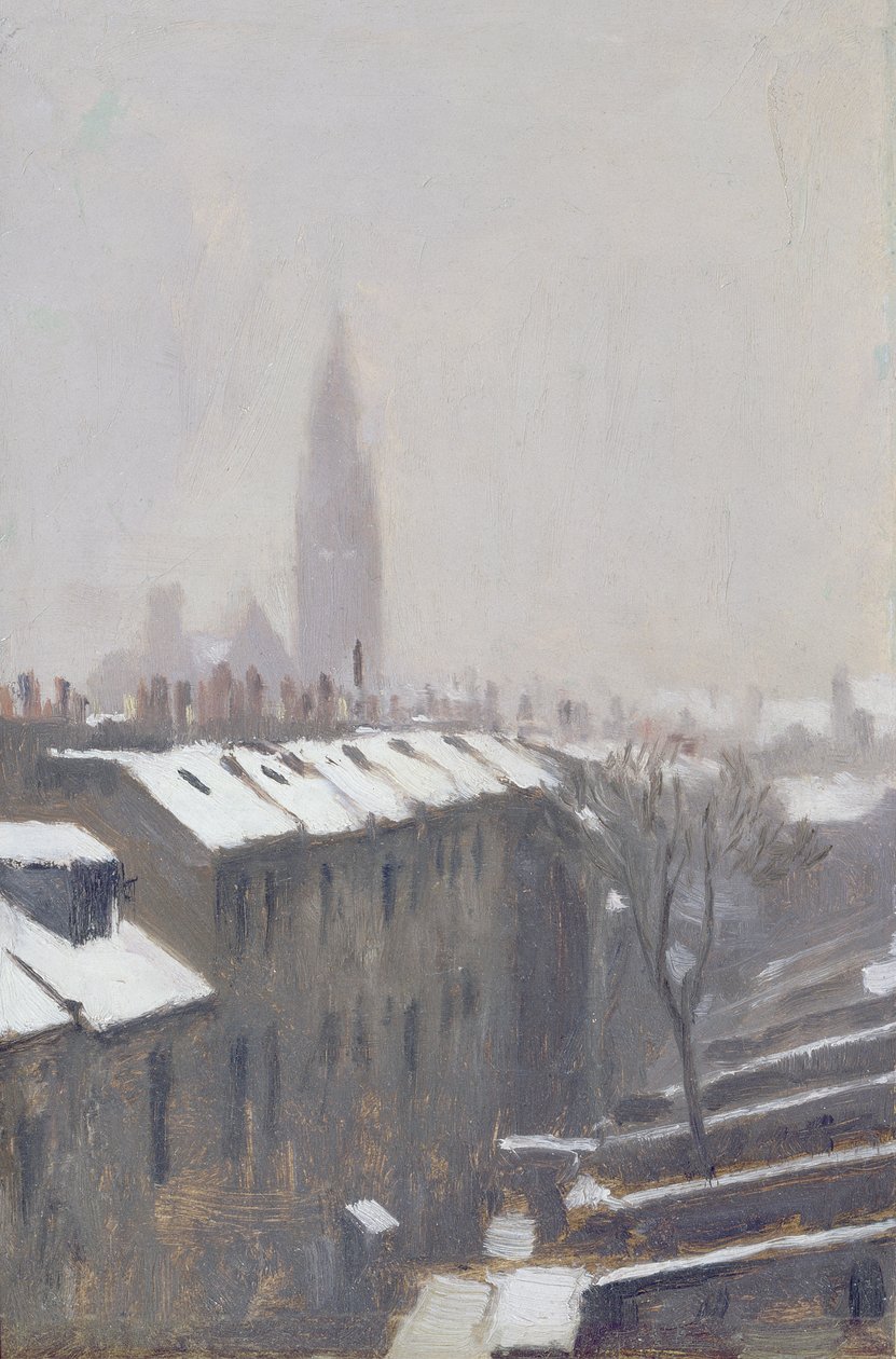 Duke Street sous la neige, Édimbourg, 1870 - George Reid