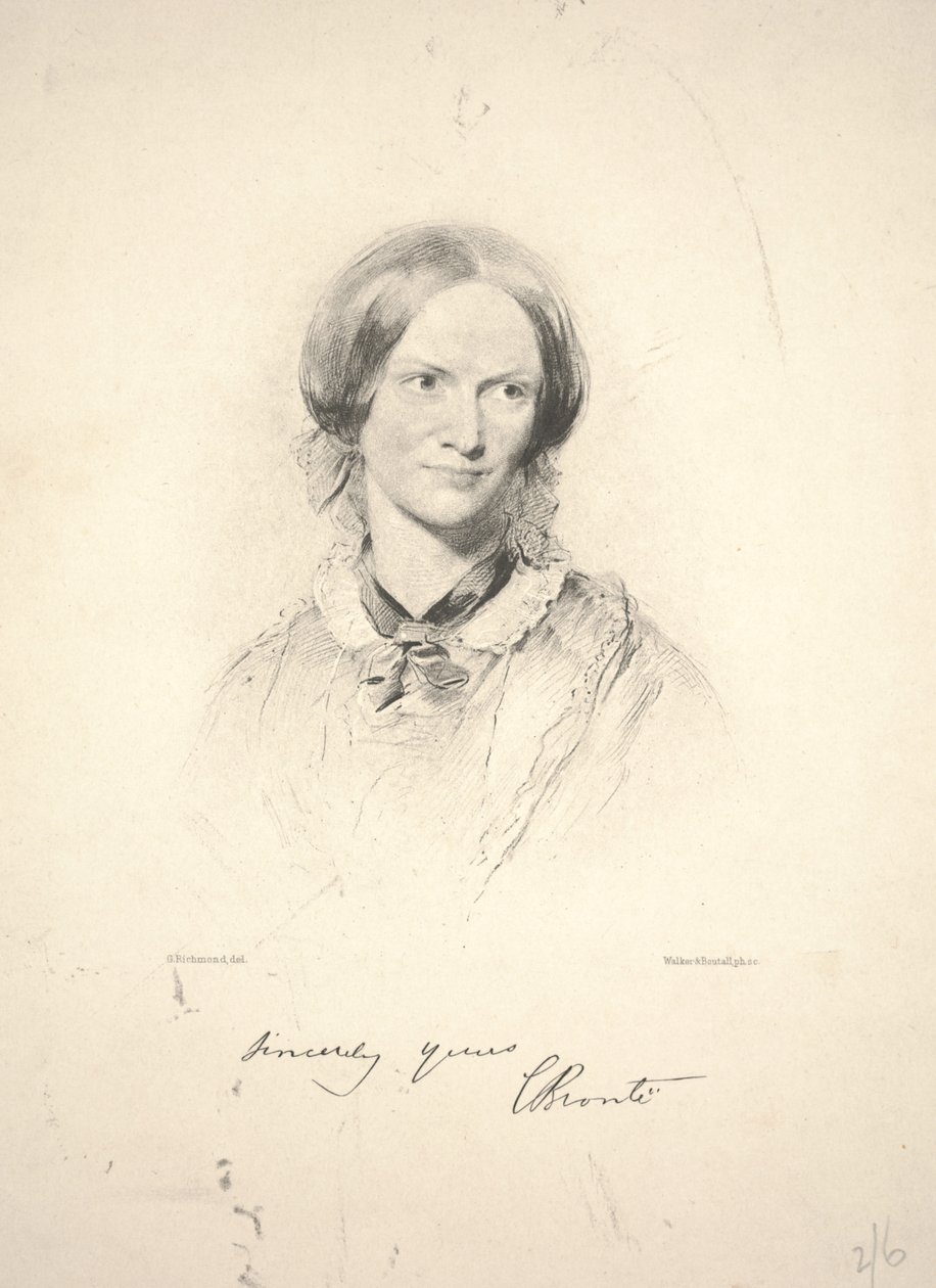 Charlotte Brontë, gravée par Walker & Boutall - George Richmond
