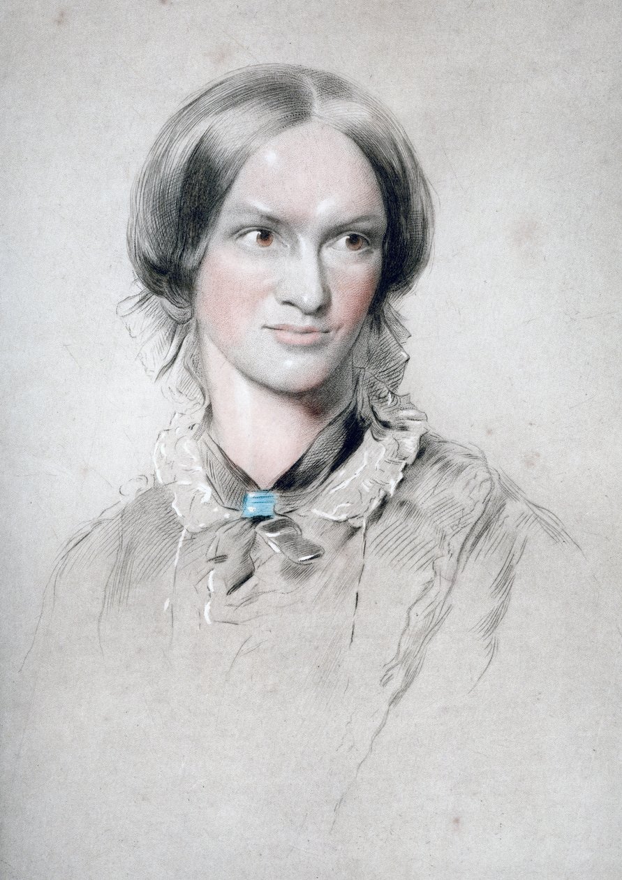 Charlotte Brontë, romancière anglaise, 1850 - George Richmond