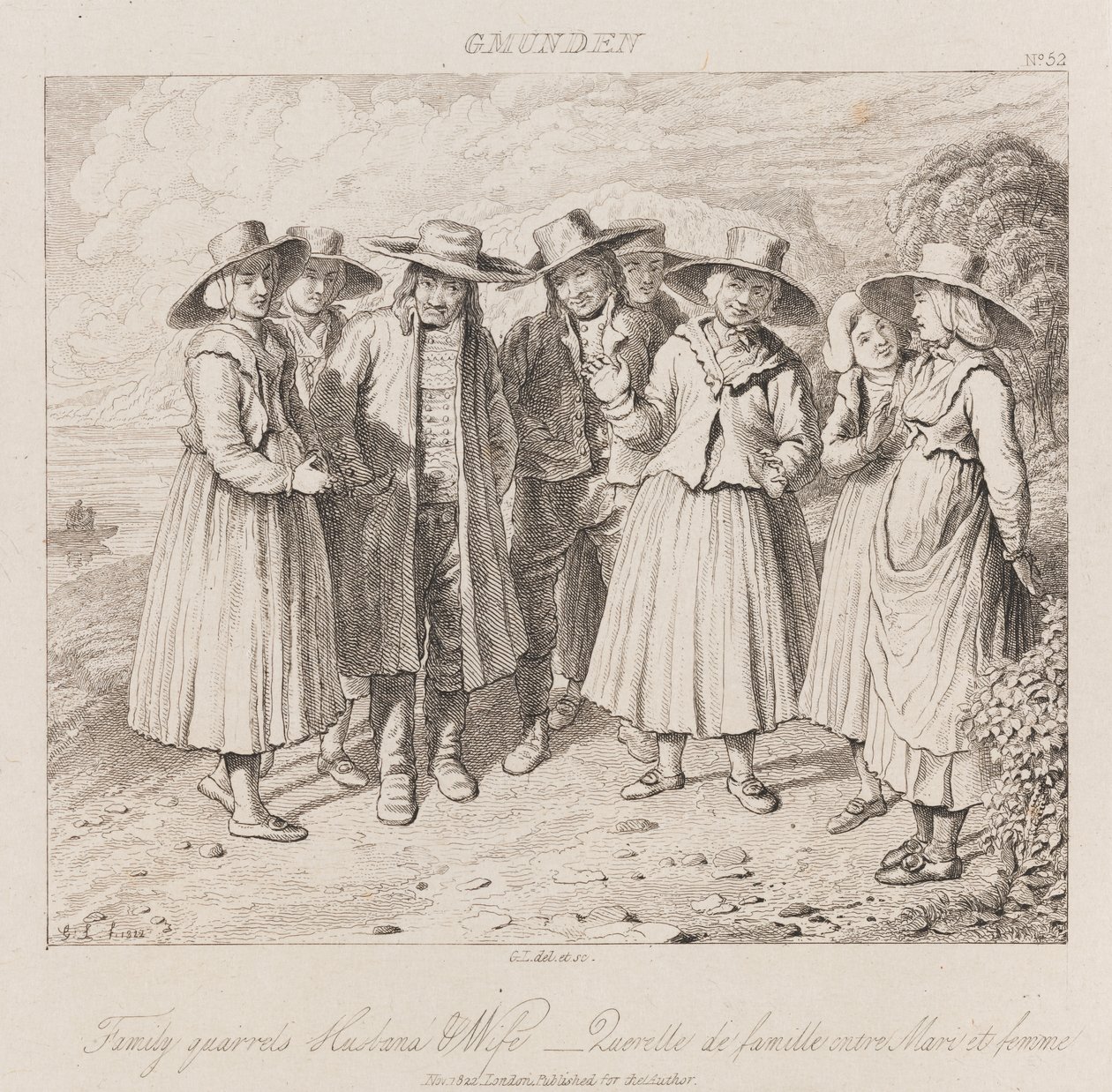 Querelle de famille, Gmunden, c.1821 - George Robert Lewis