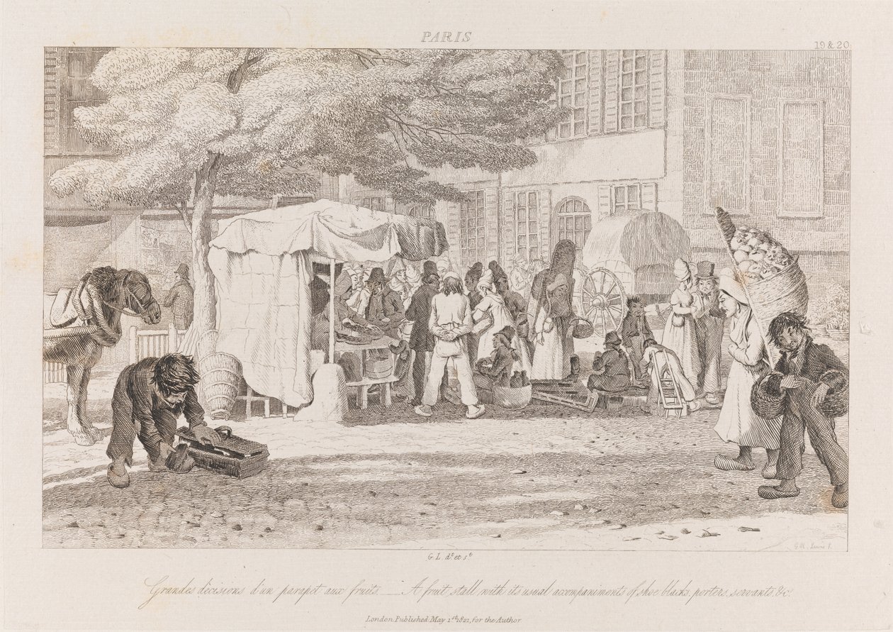 Étal de Fruits, Paris, c.1821 - George Robert Lewis