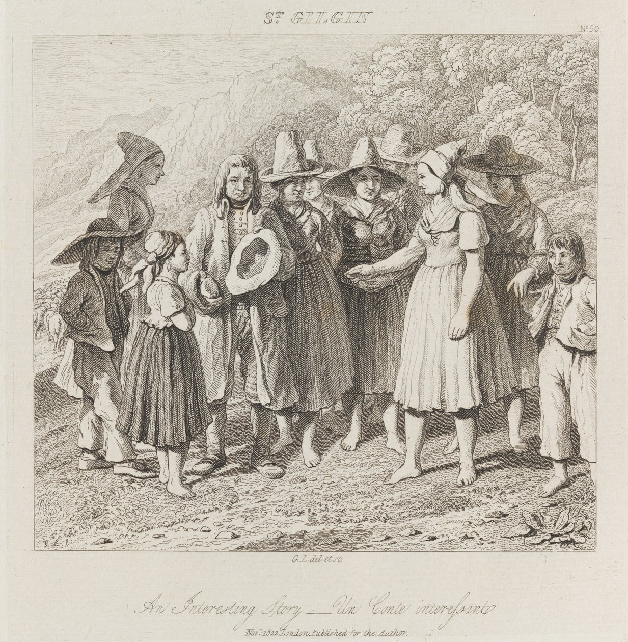 Histoire Intéressante, St. Gilgin, c.1821 - George Robert Lewis