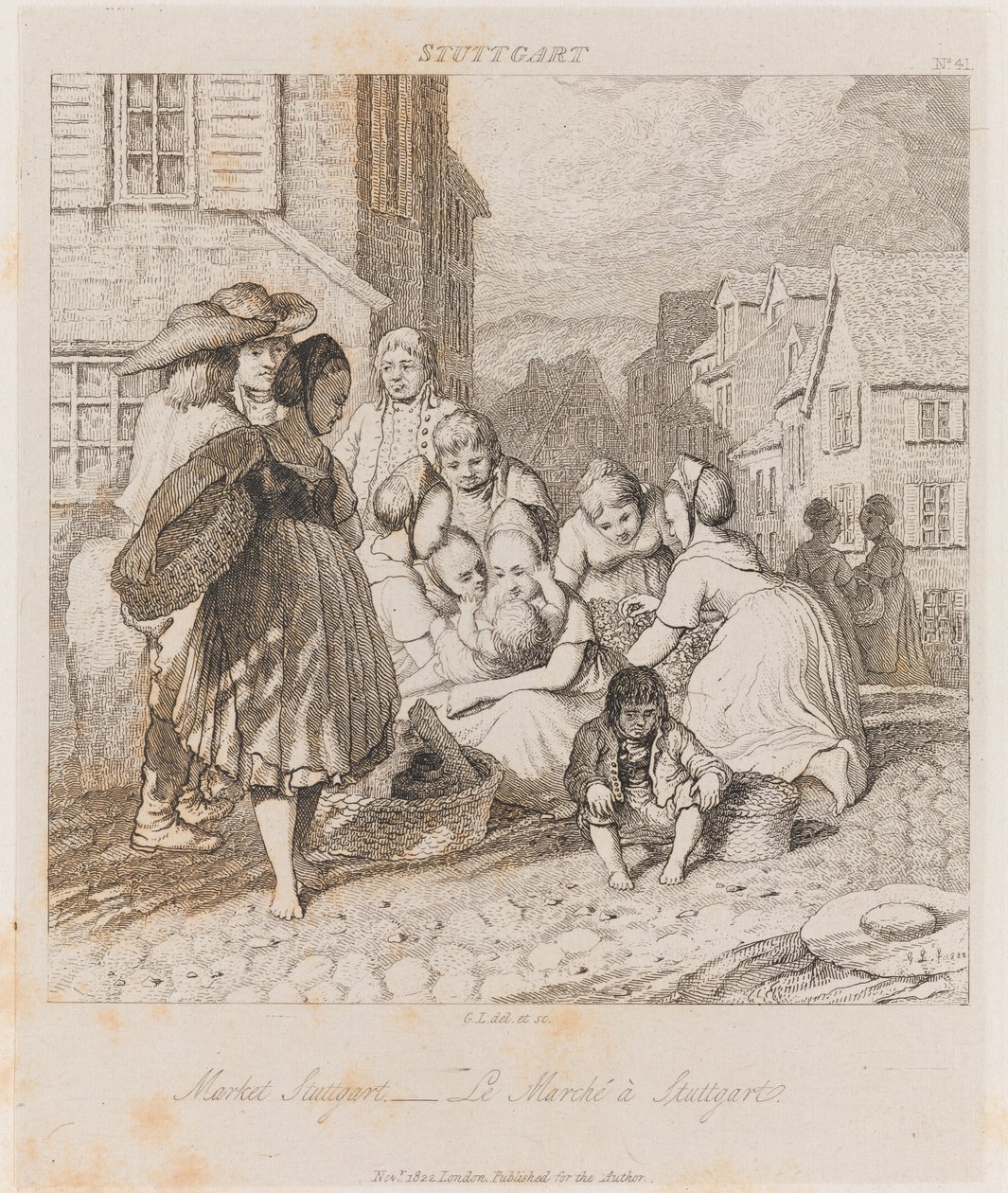 Marché, Stuttgart, c.1821 - George Robert Lewis