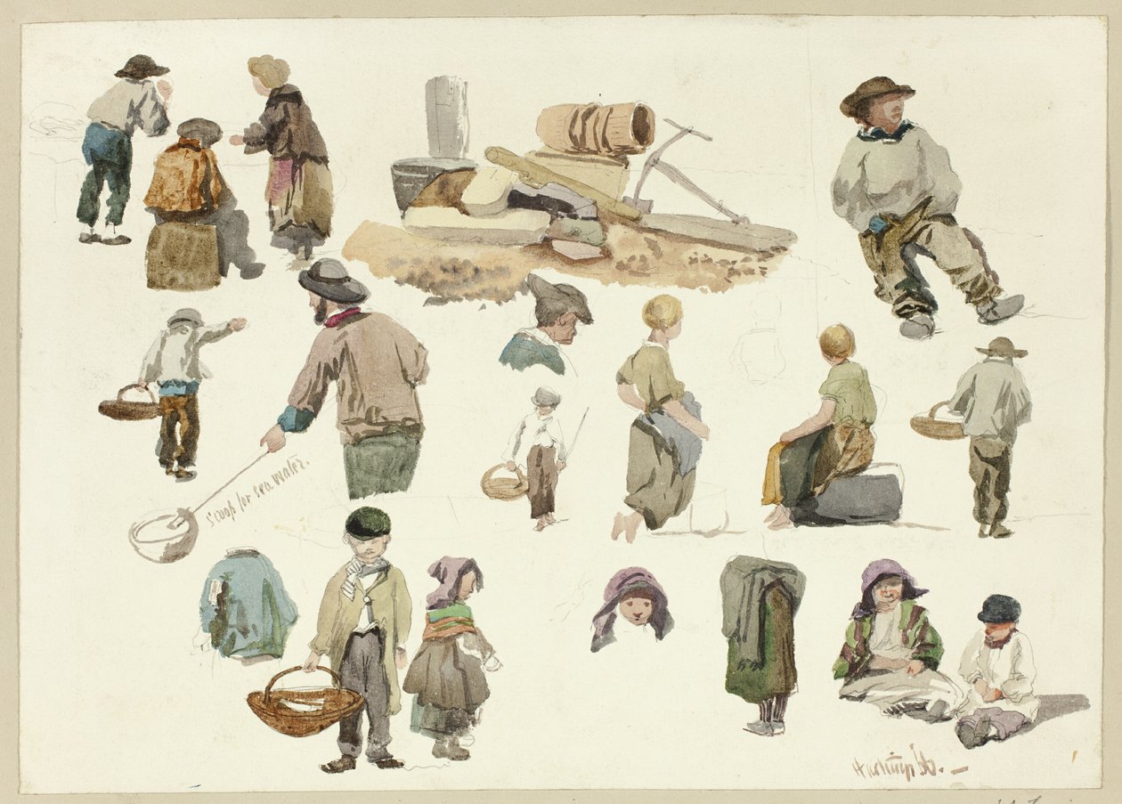 Esquisses de pêcheurs et d