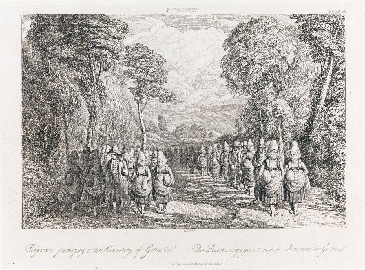 St. Pölten - Pèlerins, c.1821 - George Robert Lewis