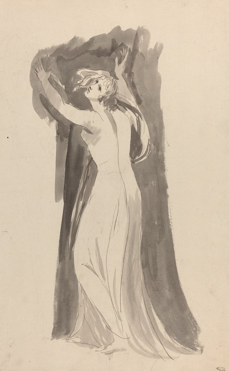Étude de Miranda pour "La Tempête" - George Romney