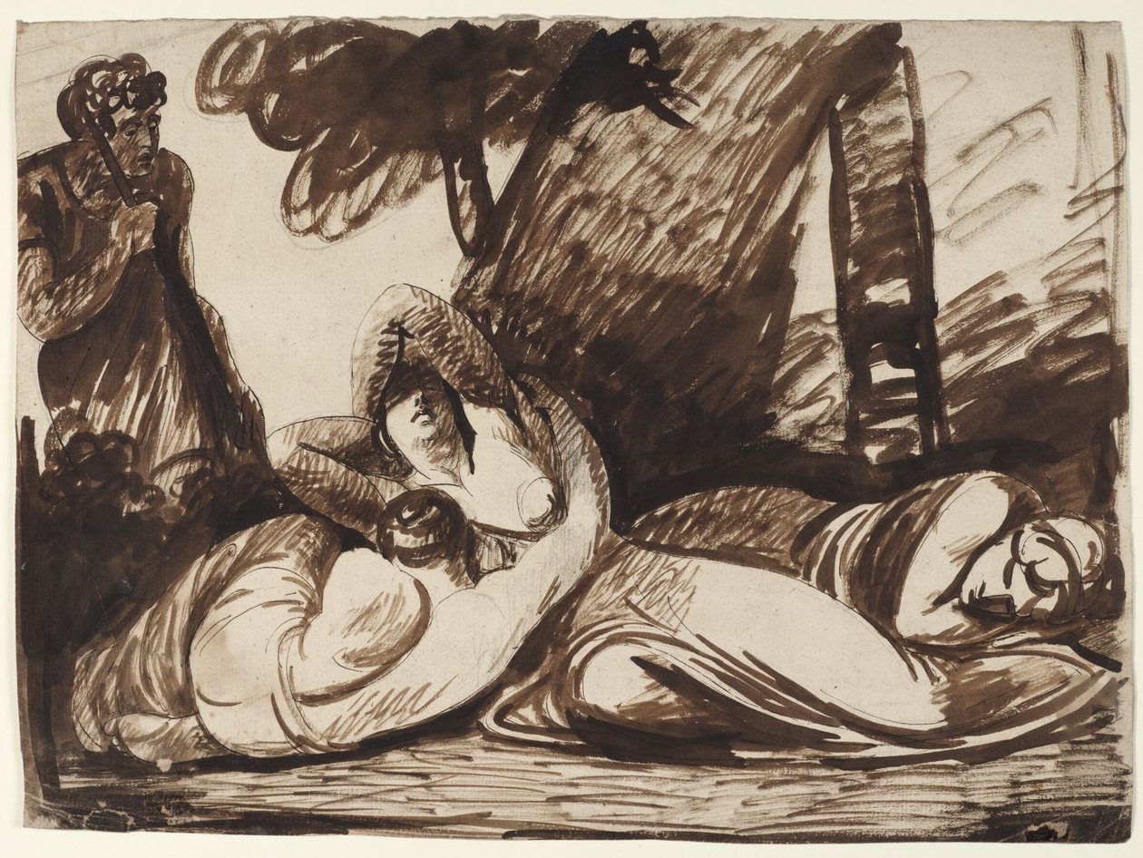 Cimon et Iphigénie : scène tirée du Décaméron de Boccace - George Romney