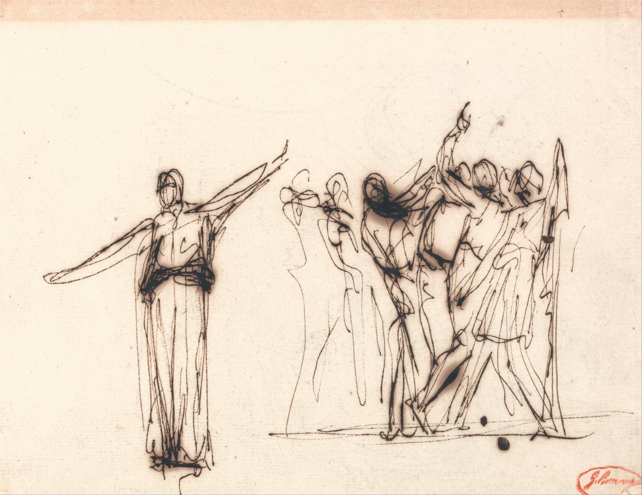 La foule devant une prophétesse - George Romney