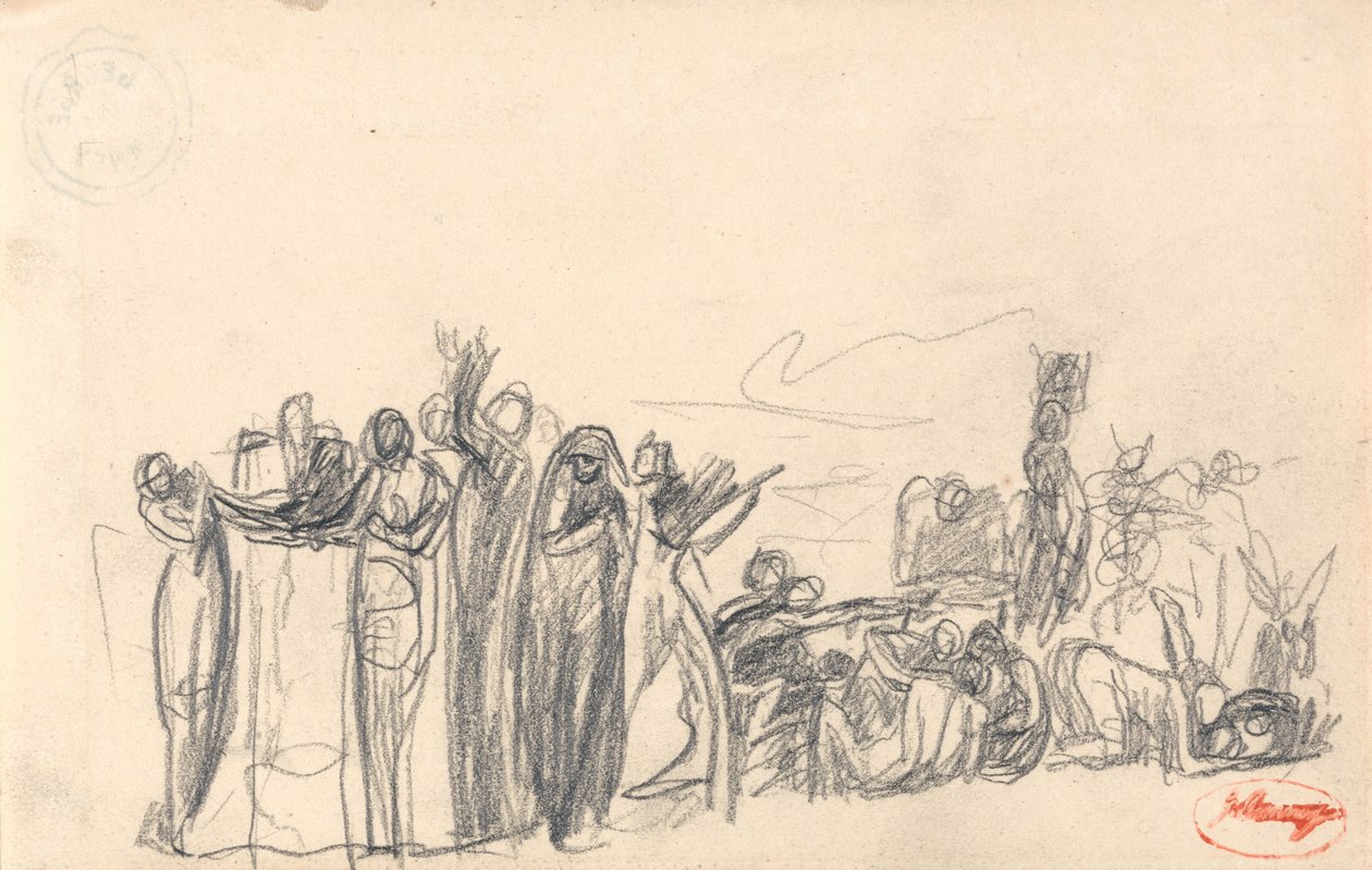 Étude de composition de figures - George Romney