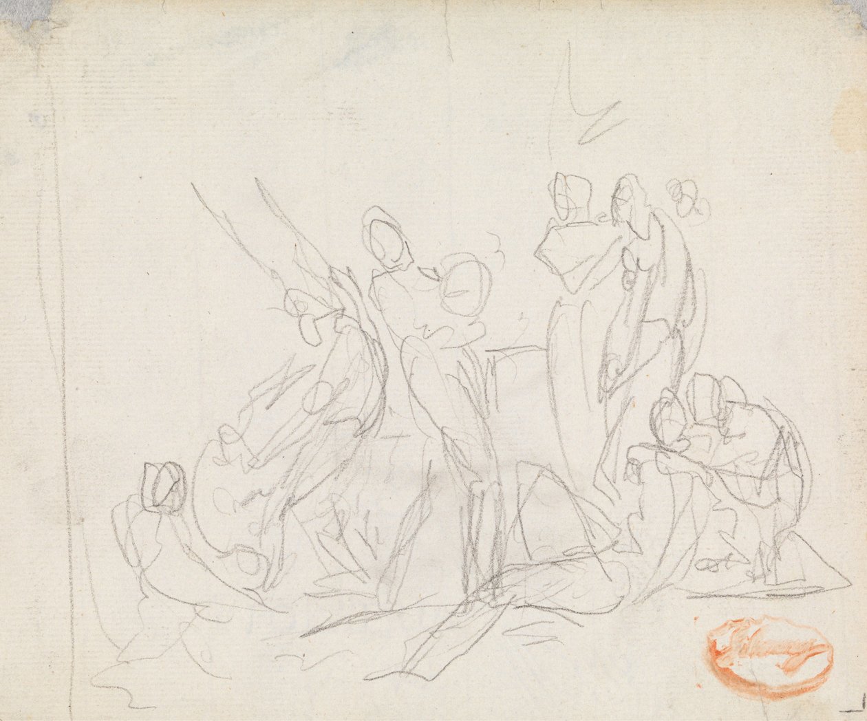 Étude de composition de figure n° 14 - George Romney
