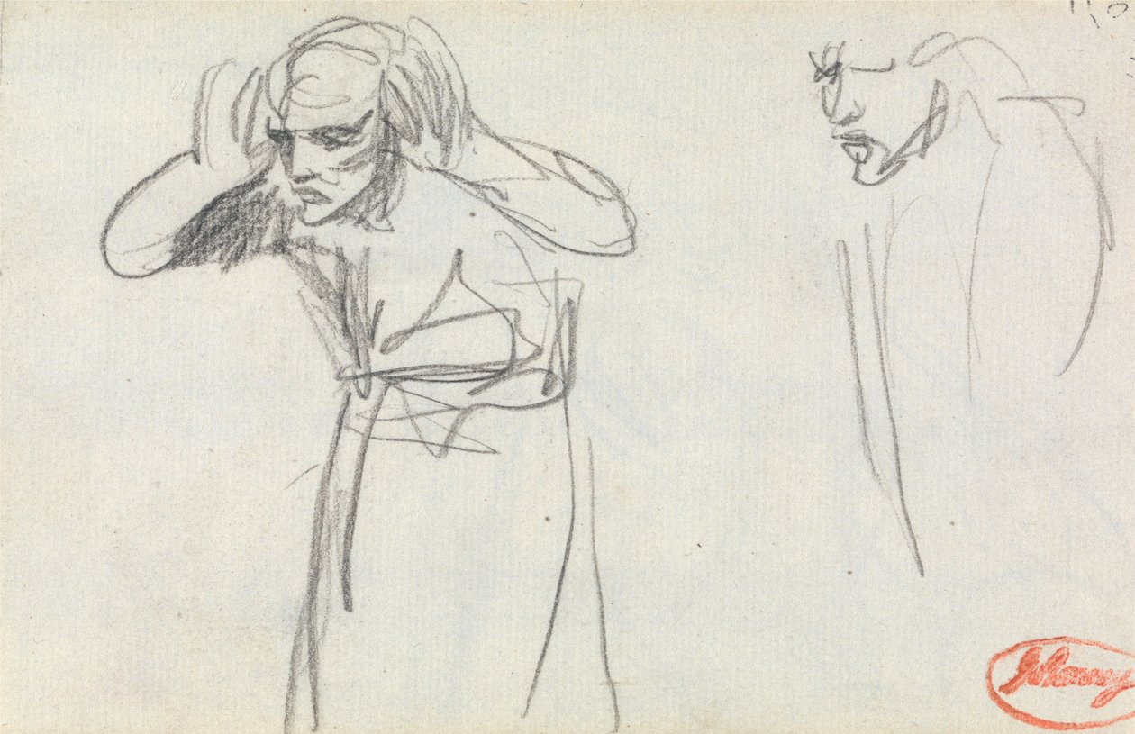 Figure avec les mains aux oreilles - George Romney