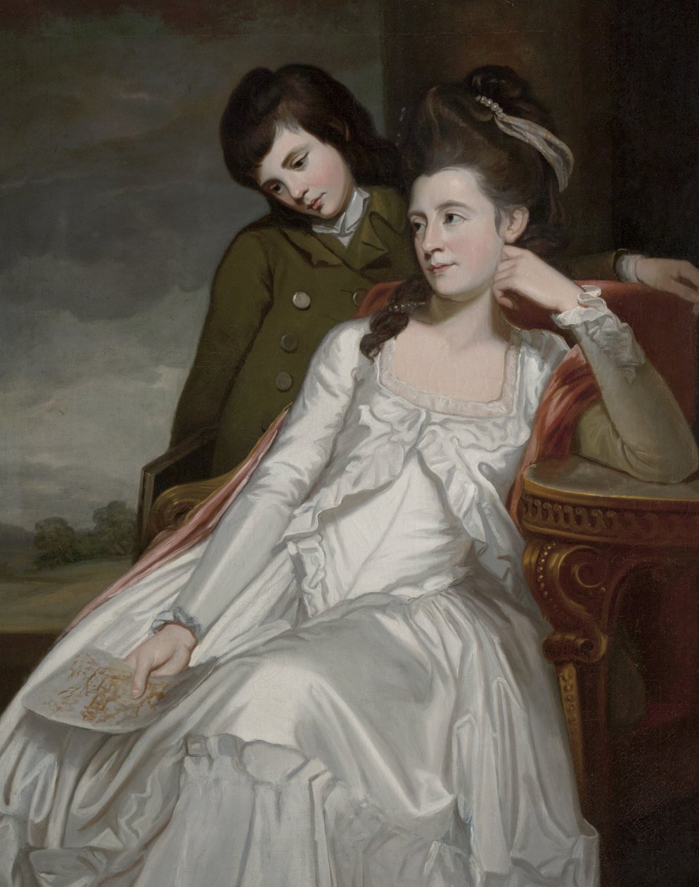 Jane, duchesse de Gordon et son fils, George - George Romney