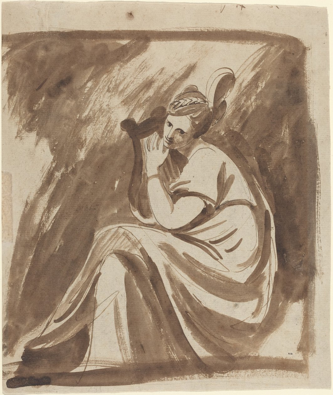Lady Hamilton jouant de la lyre - George Romney