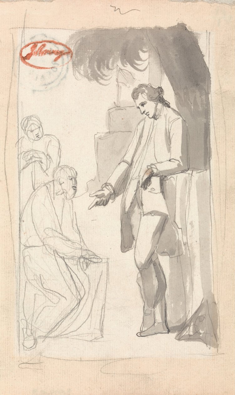 Le commandant Thomas Pearson et le brahmane - George Romney