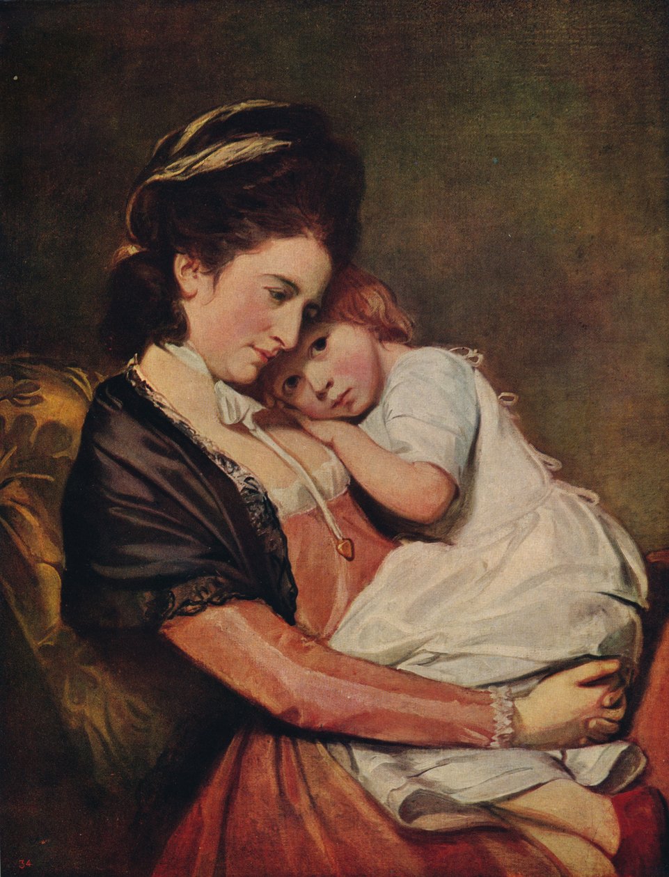 Mme Johnstone et son fils, 1775-1780, vers 1915 - George Romney