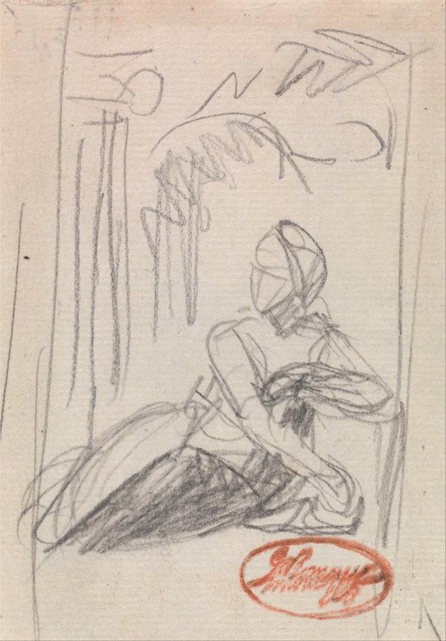 Figure féminine couchée - George Romney