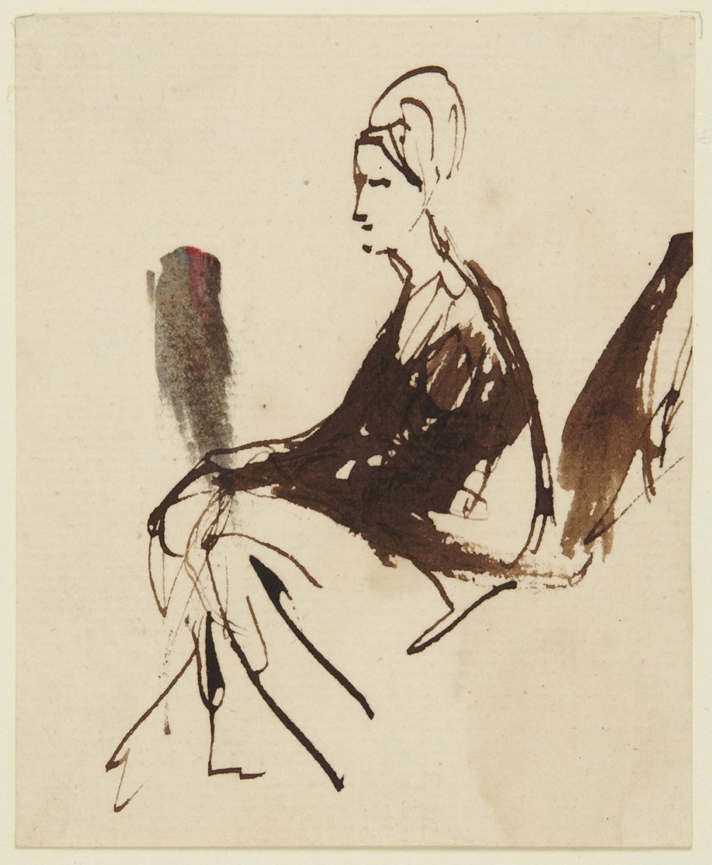 Figure féminine assise - George Romney