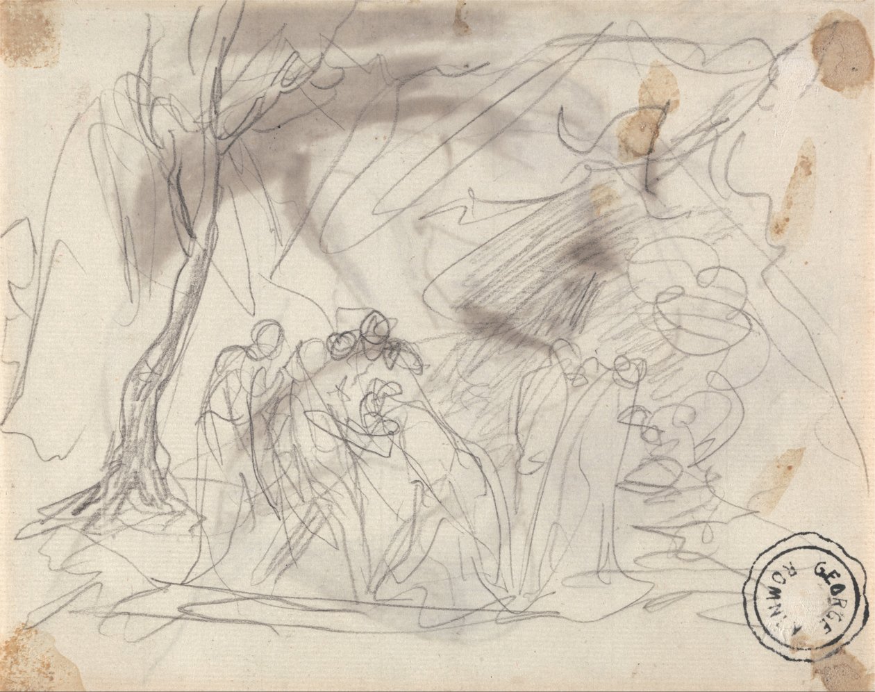 Esquisse pour Canidia et les jeunes - George Romney