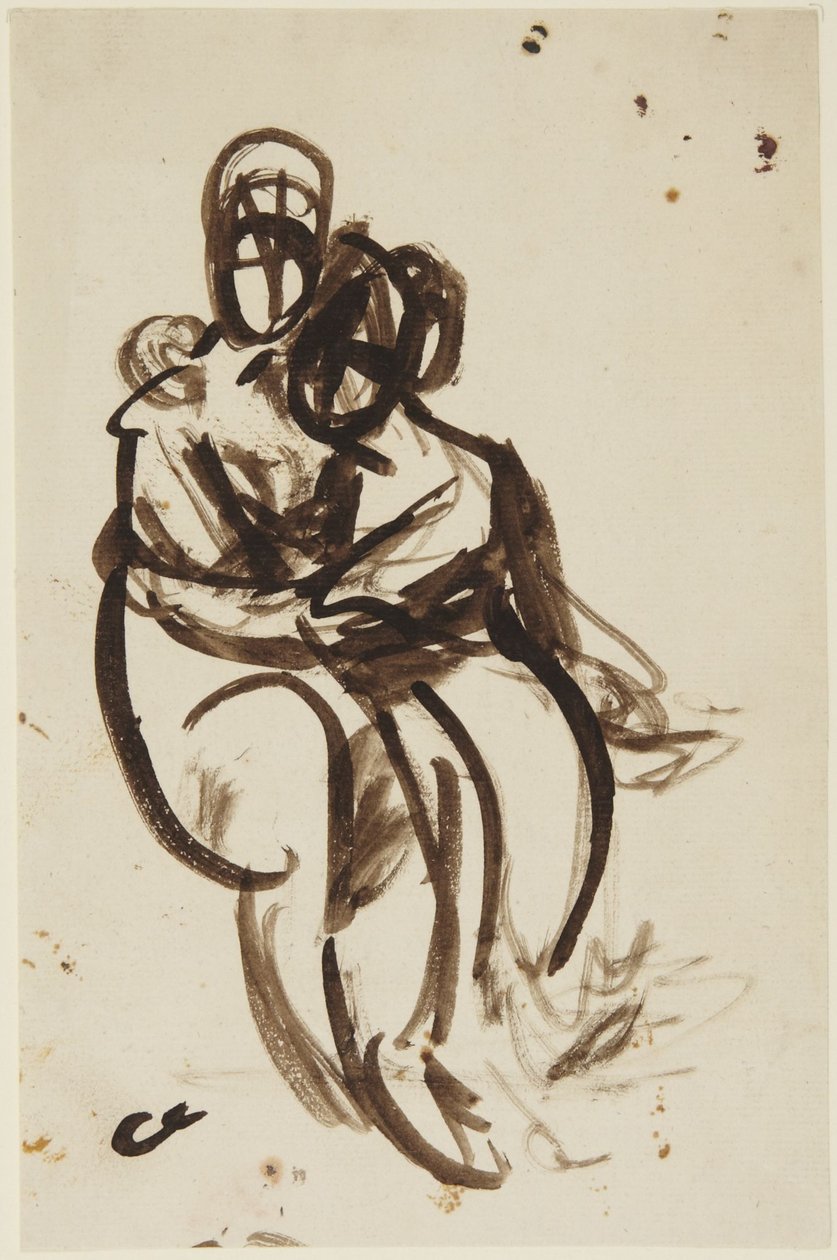 Étude pour le portrait des sœurs Milner - George Romney