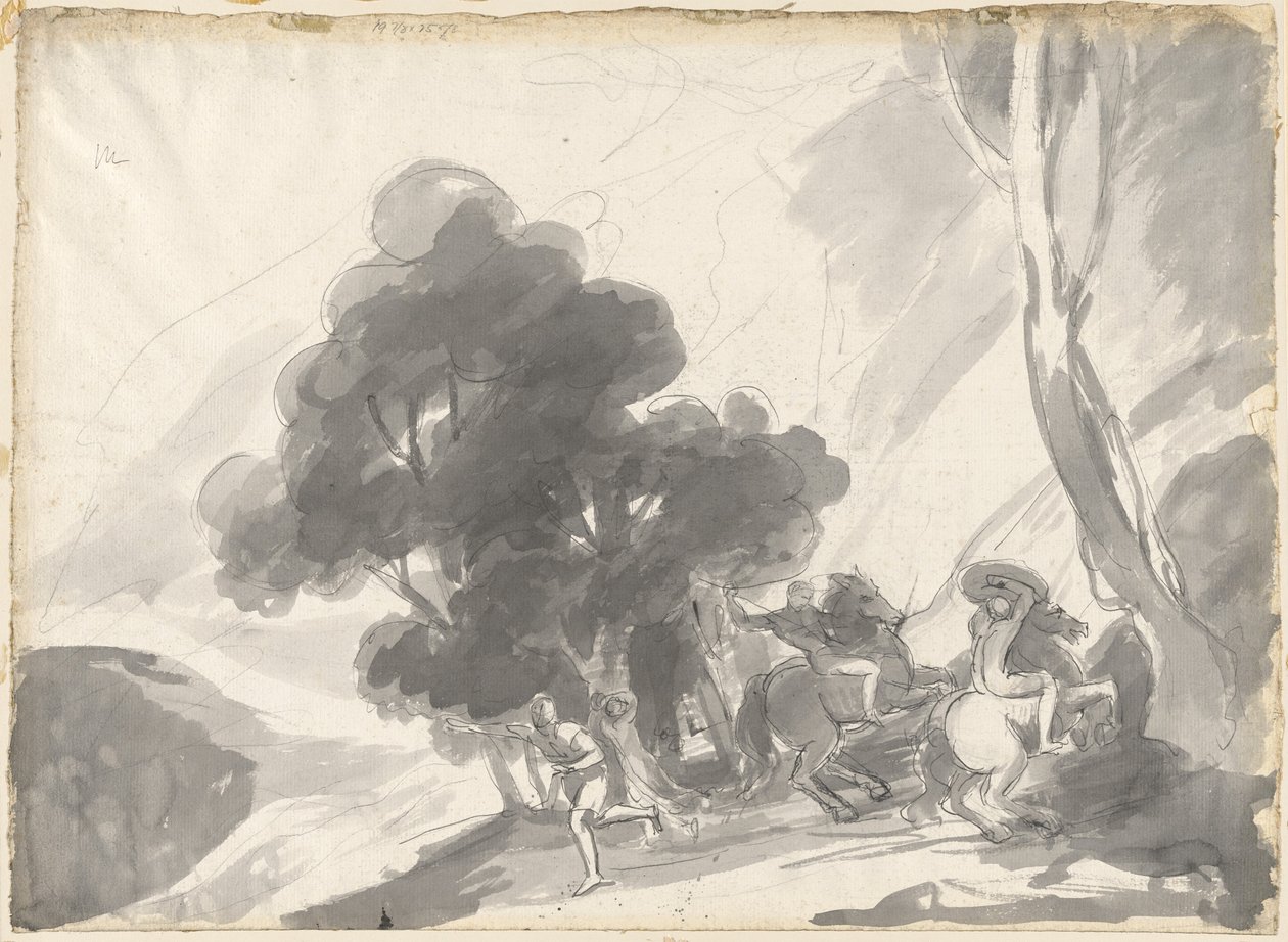 Troilus et Cressida, Acte IV, Scène V : Le combat entre Hector et Ajax II - George Romney