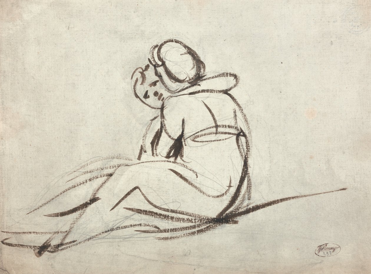 Deux enfants enlacés - George Romney