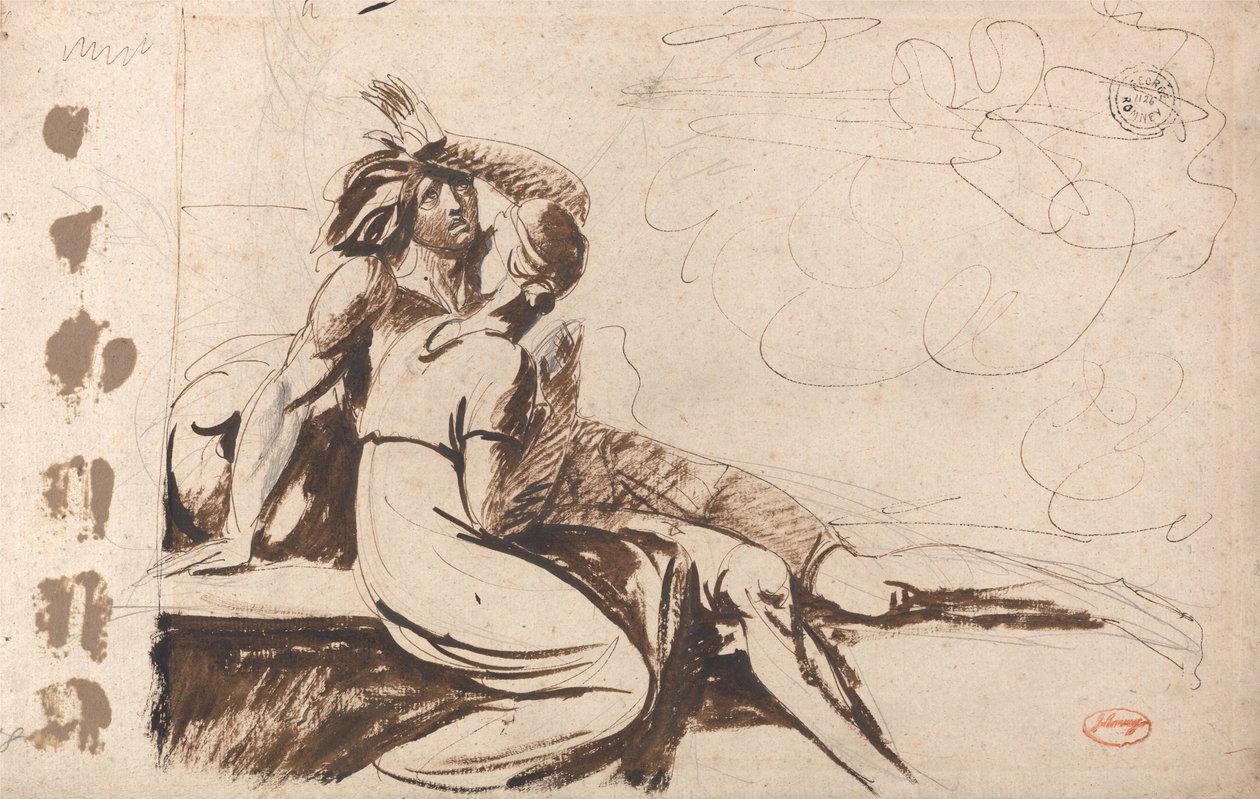 Deux amants (Un homme se réveillant d