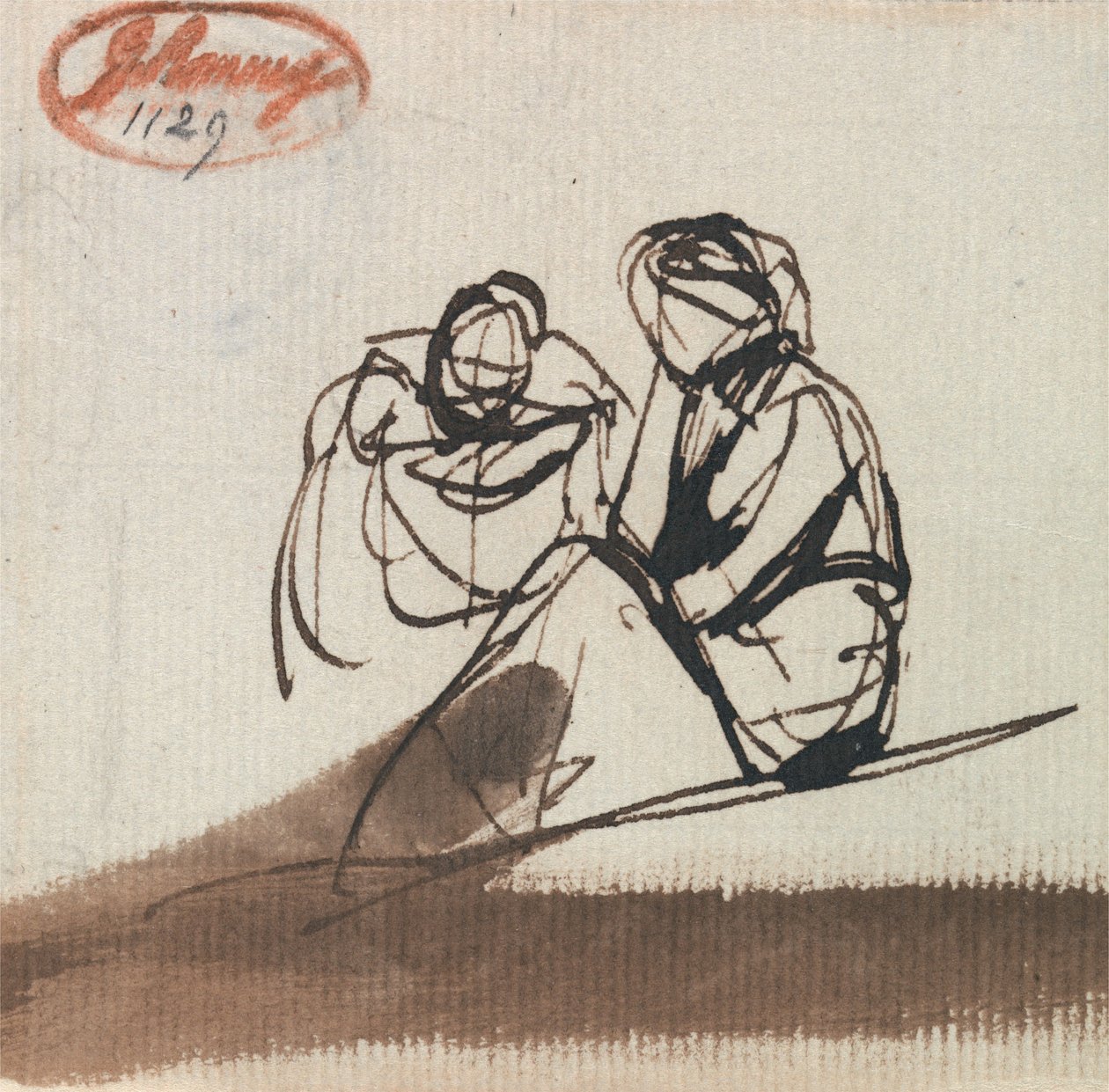 Deux personnages assis - George Romney