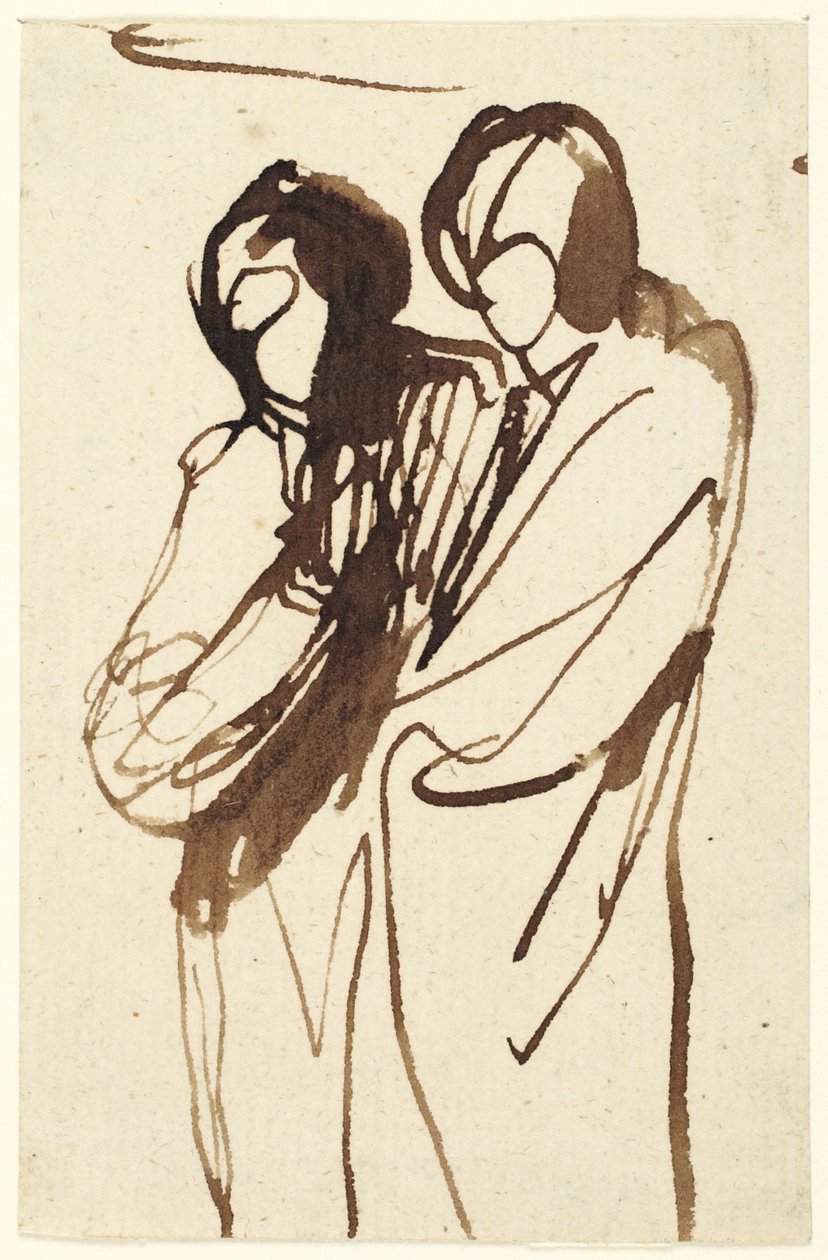 Deux personnages debout - George Romney