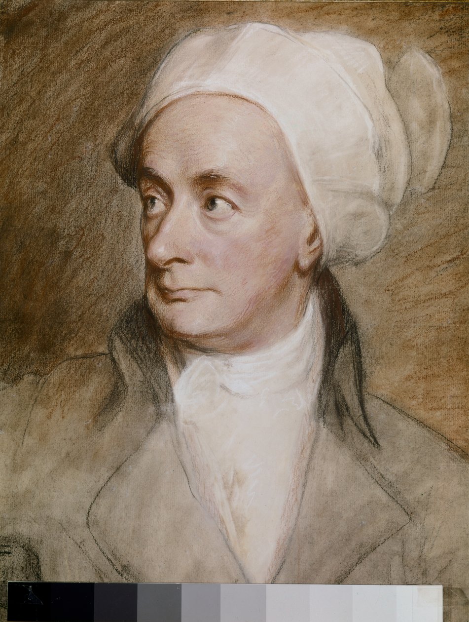 William COWPER, Portrait 1792 (paper, pastel) - George Romney