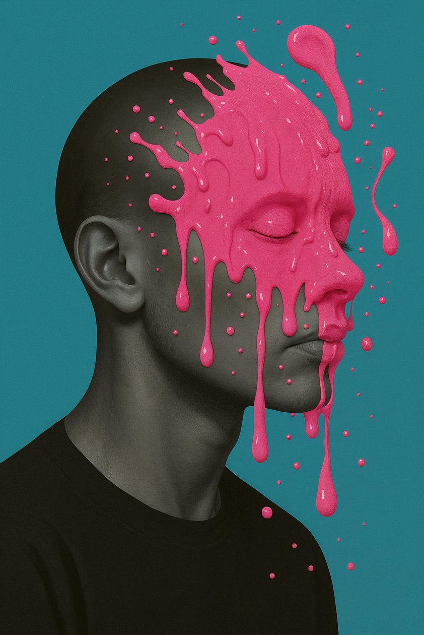Glossed Over, 2025 (acrylique sur toile) - George Rosaly