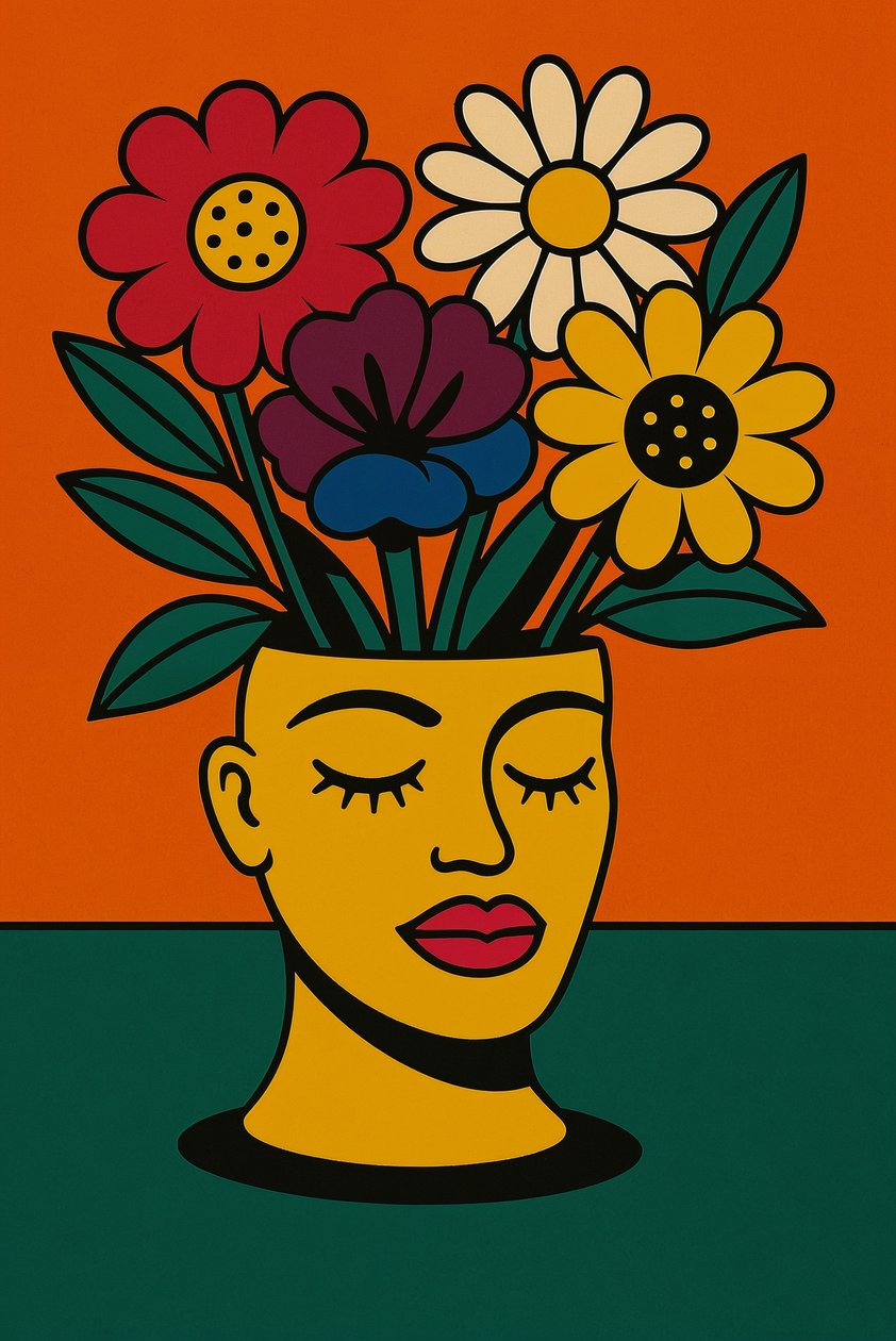 Grow Through It, 2025 (acrylique sur toile) - George Rosaly