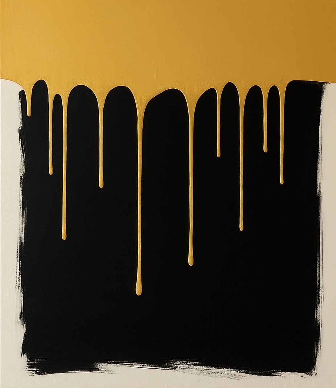 Poids du silence, 2025 (acrylique sur toile) - George Rosaly