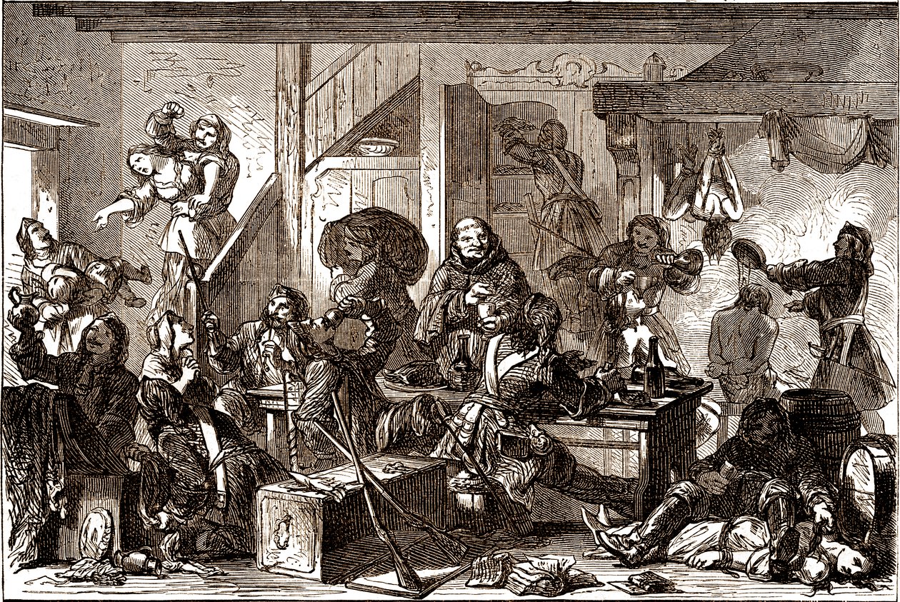 Dragonnades : persécutions dirigées contre les communautés protestantes du Royaume de France dans les années 1680. 19ème siècle - George Roux