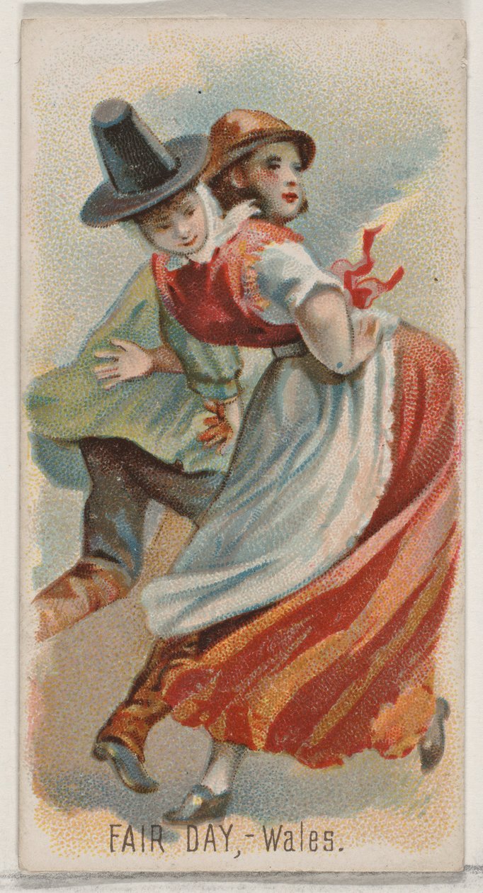 Jour de foire, Pays de Galles, de la série Holidays pour les cigarettes Duke - George S. Harris and Sons