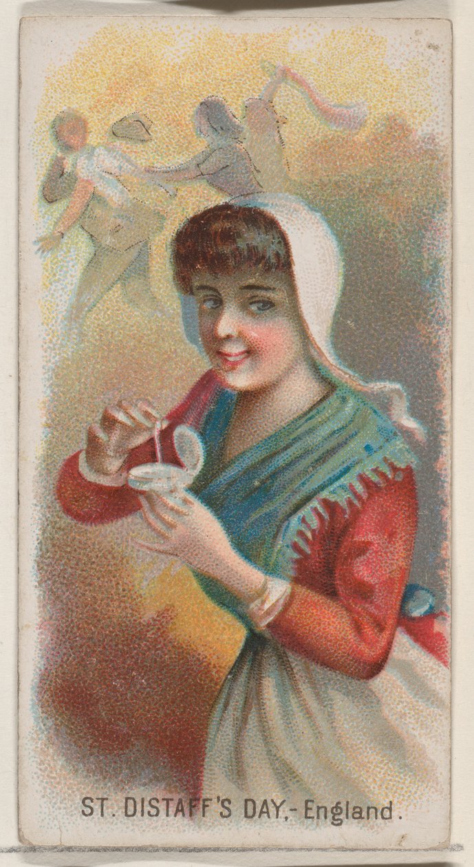 Le jour de la Sainte-Distaff, Angleterre, de la série Holidays pour les cigarettes Duke - George S. Harris and Sons